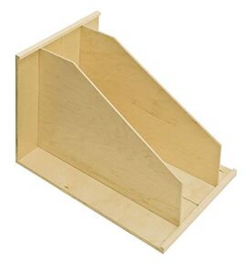 maple wood 10-1/4 inch wide vertical tray divider organizer with 3 sections for 12 inch cabinets (1)