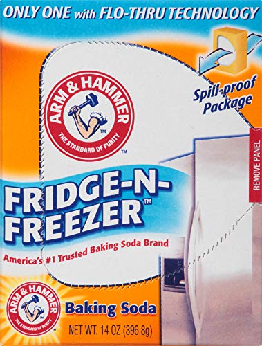 Arm & Hammer Baking Soda Fridge-n-Freezer Odor Absorber, 14 oz. - 12 Pack