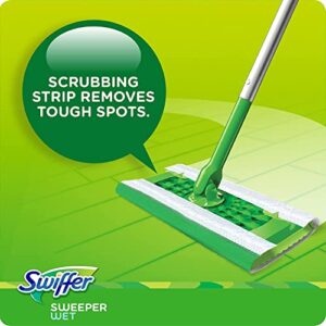 Swiffer Sweeper Wet Mopping Cloths, Multi-Surface Floor Cleaner with Gain Original Scent, 24 Count