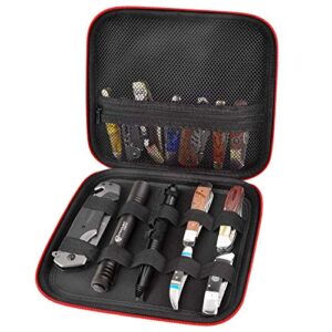 2 Pcs Knife Case for Pocket Knives, Displaying Storage Box and Carrying Organizer for Survival, Tactical, Outdoor, EDC Mini Knife