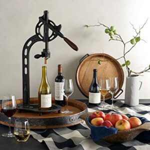 MGP Wine Barrel Head Lazy Susan