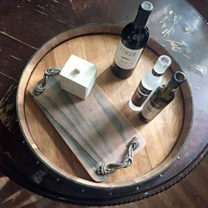 MGP Wine Barrel Head Lazy Susan