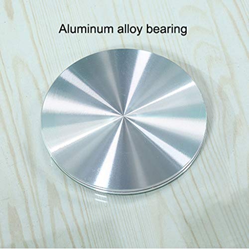 Even Tempered Glass Rotating Tray, Lazy Susan Turntable, Display Rotating Plate, Table Dish Revolving/Rotating Stand, Aluminum Alloy Bearing, Silent/Smooth/Not Easy to Dump