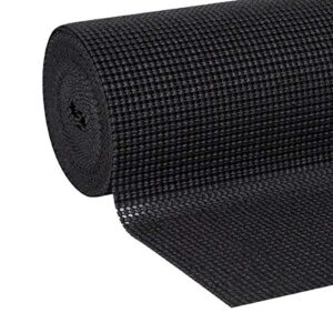 Duck 281876 Select Grip Easy Non-Adhesive Shelf Liner 20-Inch x 24-Foot, Black, 2 Rolls