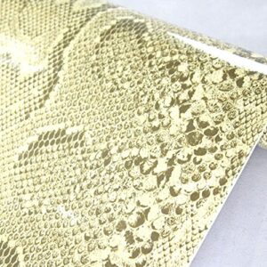 yifely snake skin print tabletop protect paper self-adhesive shelf liner makeup cabinet decor 17.7 inch by 9.8 feet