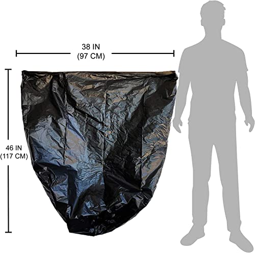 Reli. SuperValue 40-45 Gallon Trash Bags (250 Count Bulk), Made in USA | Black Large Garbage Bags - 40 Gallon - 42 Gallon - 44 Gallon - 45 Gallon Large Trash Bag Can Liners 40-45 Gal Capacity