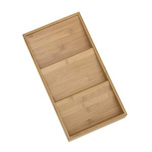 lipper international 8886 bamboo wood in-drawer spice organizer tray, 15″ x 8″ x 2″