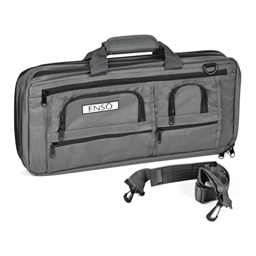 Enso Chef's Knife Bag - 18 Pocket, Canvas, Graphite Gray