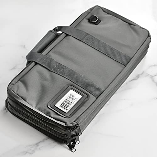 Enso Chef's Knife Bag - 18 Pocket, Canvas, Graphite Gray