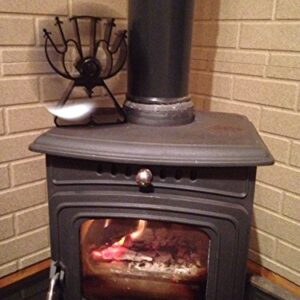 VODA 4-Blade Heat Powered Stove Fan for Wood / Log Burner/Fireplace increases 80% more warm air than 2 blade fan