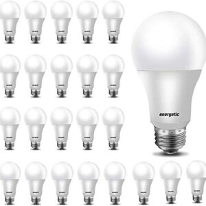 24-Pack A19 LED Light Bulb, 60 Watt Equivalent, Daylight 5000K, E26 Medium Base, Non-Dimmable LED Light Bulb, UL Listed