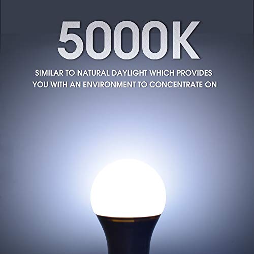 24-Pack A19 LED Light Bulb, 60 Watt Equivalent, Daylight 5000K, E26 Medium Base, Non-Dimmable LED Light Bulb, UL Listed