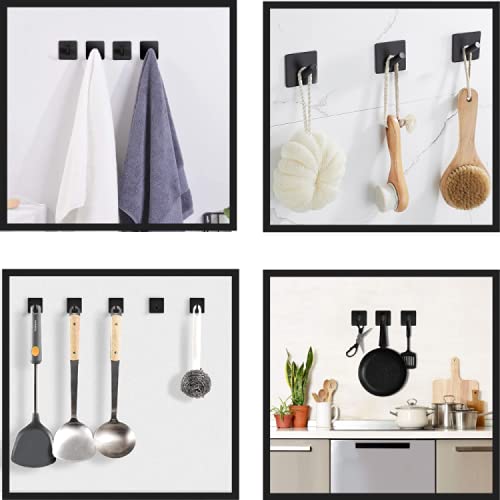 Hikinlichi Cutting Board Holder Rack 2 Adhesive Hooks 304 Stainless Steel Hooks Kitchen Countertop Chopping Board Organizer Stand Pots Pan Lids Rack 4.92 x 5.7 x 8.46 in. White