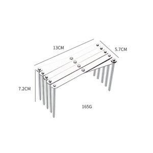 Achbeah Dish Drying Rack, Telescopic Dish Storage Rack, Dish Racks, Steamer Rack, Drying Rack Stand Storage Holder for Book Storage Wall Hanging Rack Kitchen Countertop Organizer