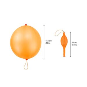 RUBFAC 36 Punch Balloons Punching Balloon Heavy Duty Party Favors For Kids, Bounce Balloons with Rubber Band Handle for Birthday Party