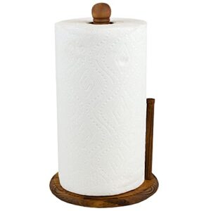 home basics pine paper towel holder