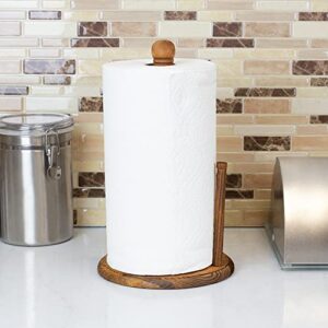 Home Basics Pine Paper Towel Holder