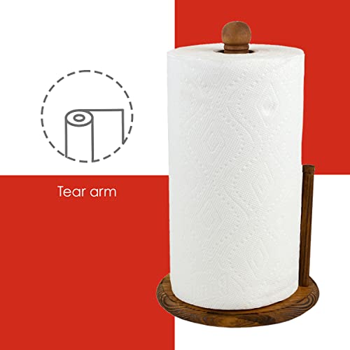 Home Basics Pine Paper Towel Holder