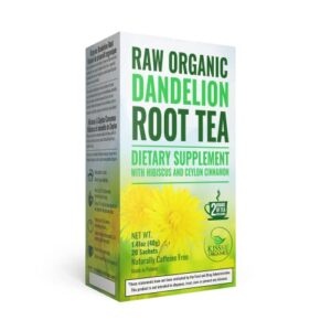 Dandelion Root Tea Detox Tea - Raw Organic Vitamin Rich Digestive - Helps Improve Digestion and Immune System - Anti-inflammatory and Antioxidant (Dandelion Root, (Pack of 1))