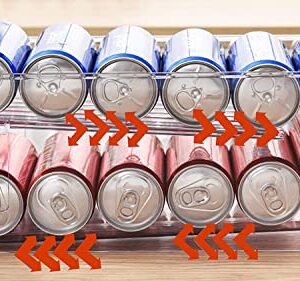 ROHAM Refrigerator Organizer Bins Pop Soda Can Dispenser Beverage Holder (12 Oz)