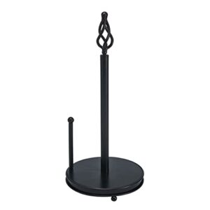 gourmet basics by mikasa camille paper towel holder, antique black