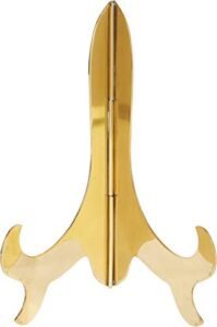 bard’s hinged brass plate stand, 8″ h x 7″ w x 4.5″ d (for 8″ – 10″ plates), pack of 2