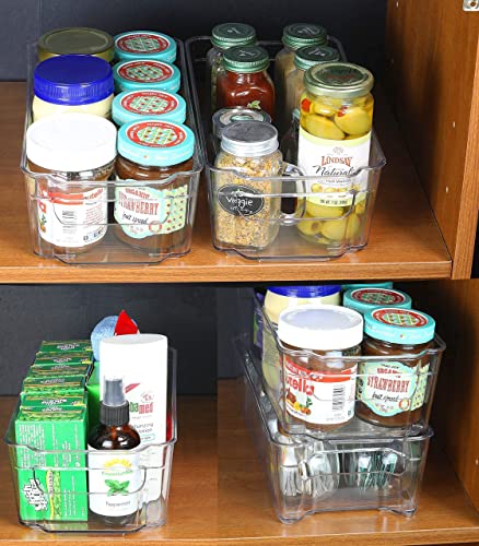 Simple Houseware Stackable Can Rack Organizer + Kitchen Bin Organizer