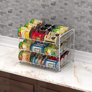 Simple Houseware Stackable Can Rack Organizer + Kitchen Bin Organizer