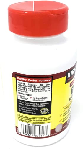 Adema Kirkland-Signature Quick Dissolve B-12 5000 mcg, 300 Tablets Dietary Supplement