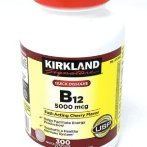 Adema Kirkland-Signature Quick Dissolve B-12 5000 mcg, 300 Tablets Dietary Supplement