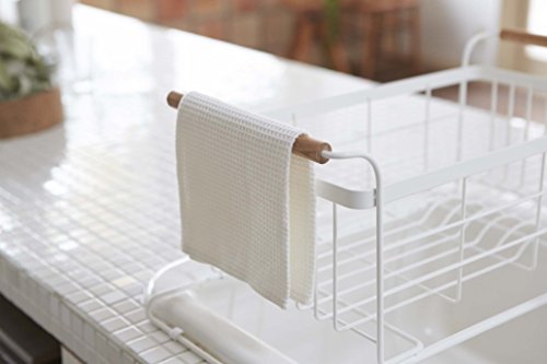 YAMAZAKI home 3108 Sink Dish Drainer Rack-Expandable Kitchen Drying Organizer Holder, One Size, White