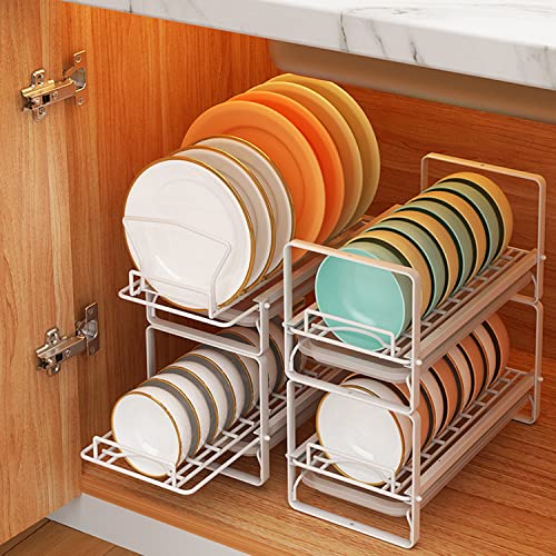 Oroonoko Dish Drying Rack Set with Movable Drainboard,Updated 2 Tier Drawer Metal Dish Drainers for Kitchen Counter at Home,RV,Restaurant Decor