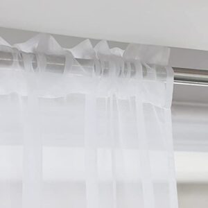 Window White Sheer Curtains 84 Inches Long 2 Panels Sheer White Curtains Clear Curtains Basic Rod Pocket Panel Other Beige Grey Purple Pink 63 72 95 108 Inch Bedroom Children Living Room Yard Kitchen