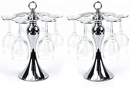 Wine Glass Rack Home Wine Rack Wine Glass Rack Hanging Upside Down Wine Cabinet Wine Rack Goblet Rack Ornaments(2 Pcs）