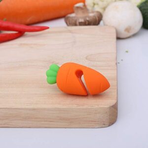 CHDHALTD 1/3Pcs Silicone Pot Lid Rack, Spill-Proof Overflow Stoppers Creative Carrot Shape Lid Lifters for Soup Pot Kitchen Gadget(3PCS)