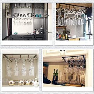 Wine Glass Shelf, Upside-down Home Goblet Iron Art Shelf, Wine Glass Hanging Storage Rack 80 * 22.5cm