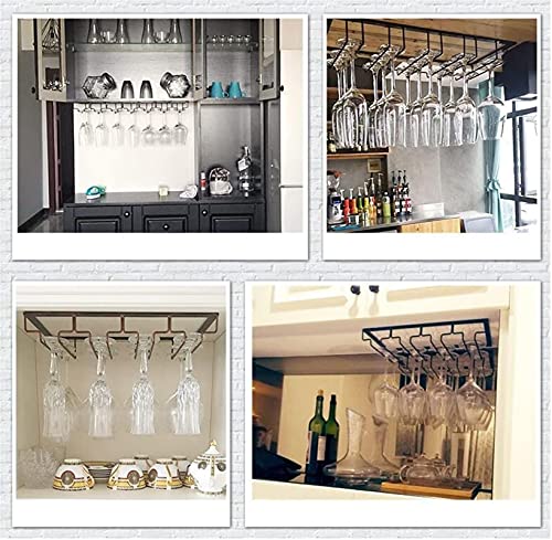 Wine Glass Shelf, Upside-down Home Goblet Iron Art Shelf, Wine Glass Hanging Storage Rack 80 * 22.5cm