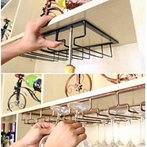 Wine Glass Shelf, Upside-down Home Goblet Iron Art Shelf, Wine Glass Hanging Storage Rack 80 * 22.5cm