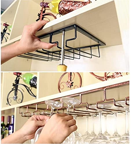 Wine Glass Shelf, Upside-down Home Goblet Iron Art Shelf, Wine Glass Hanging Storage Rack 80 * 22.5cm
