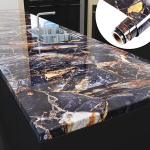 yenhome 30″x118″ marble peel and stick countertop for kitchen counter contact paper marble vinyl countertop paper waterproof wall paper for kitchen cabinets countertop cover upgrade furniture