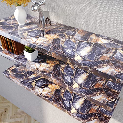 YENHOME 30"x118" Marble Peel and Stick Countertop for Kitchen Counter Contact Paper Marble Vinyl Countertop Paper Waterproof Wall Paper for Kitchen Cabinets Countertop Cover Upgrade Furniture