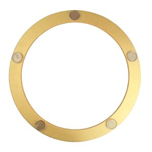 cold rolled steel lazy susan bearing – swivel base gold, with soft rubber pad, prevents offset, strong suction, thickness 14mm, robust and durable, rotating bearing turntable
