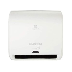 georgia pacific 59447a enmotion impulse 10″ 1-roll automated touchless paper towel dispenser, white