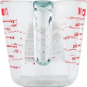 Pyrex Prepware 2-Cup Measuring Cup, Red Graphics, Clear