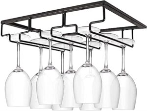 metal wine glass rack, wine glass rack, wine rack hanger, wine glass rack (color : black)