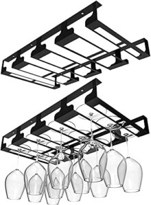household wine glass rack, wine cabinet goblet rack, wine glass rack, wine rack hanging rack 2 packs
