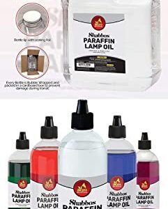 1 Gallon Paraffin Lamp Oil - Clear Smokeless, Odorless, Clean Burning Fuel for Indoor and Outdoor Use - Shabbos Lamp Oil, by Ner Mitzvah