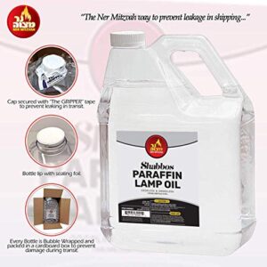 1 Gallon Paraffin Lamp Oil - Clear Smokeless, Odorless, Clean Burning Fuel for Indoor and Outdoor Use - Shabbos Lamp Oil, by Ner Mitzvah