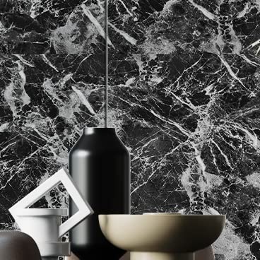 Black Grey Granite Look Marble Effect Interior Film Vinyl Self Adhesive Peel-Stick Counter Top