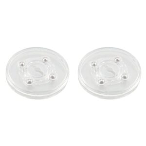 yhxixi 2pcs clear acrylic lazy susan 2.5 inch for kitchen base turn dining table plastic food storage container spice rack kitchen accessories